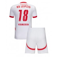 Dres RB Leipzig Arthur Vermeeren #18 Domaci za djecu 2024-25 Kratak Rukav (+ kratke hlače)